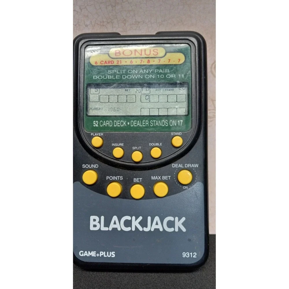 BlackJack handheld game tested working travel portable not risky